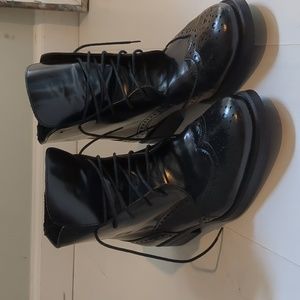 Boemos Lace up Oxfords Black Leather oxford boots Size 40